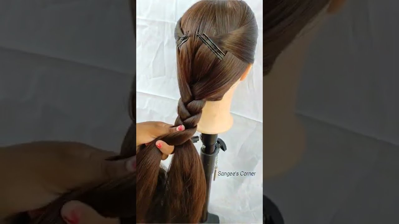 Beautiful different hairstyle |New stylish hairstyle |unique hairstyle| -  YouTube